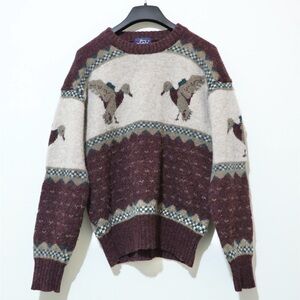 Woolrich 80's Wool Sweater Men’s Casual Knit Outdoor Size  “Medium “